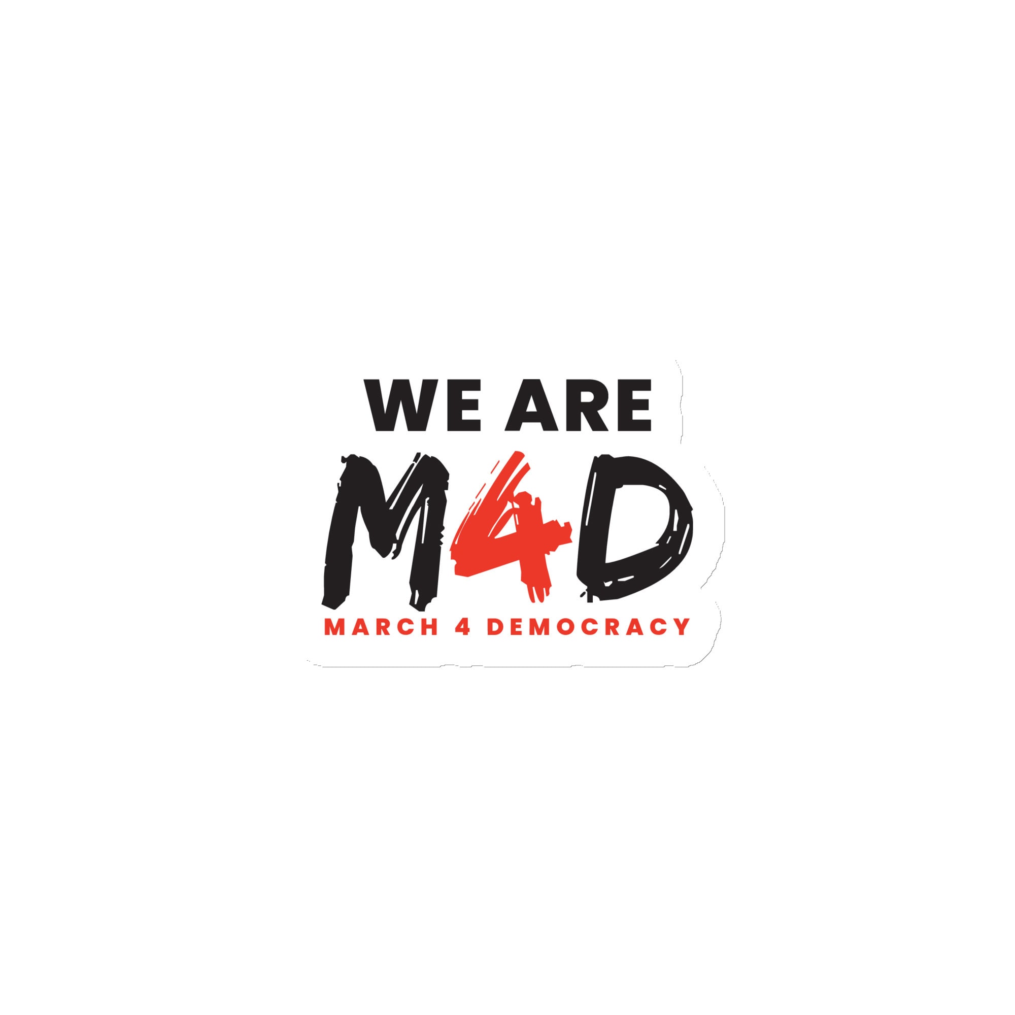 March 4 Democracy protest logo for social justice and voting rights movement.