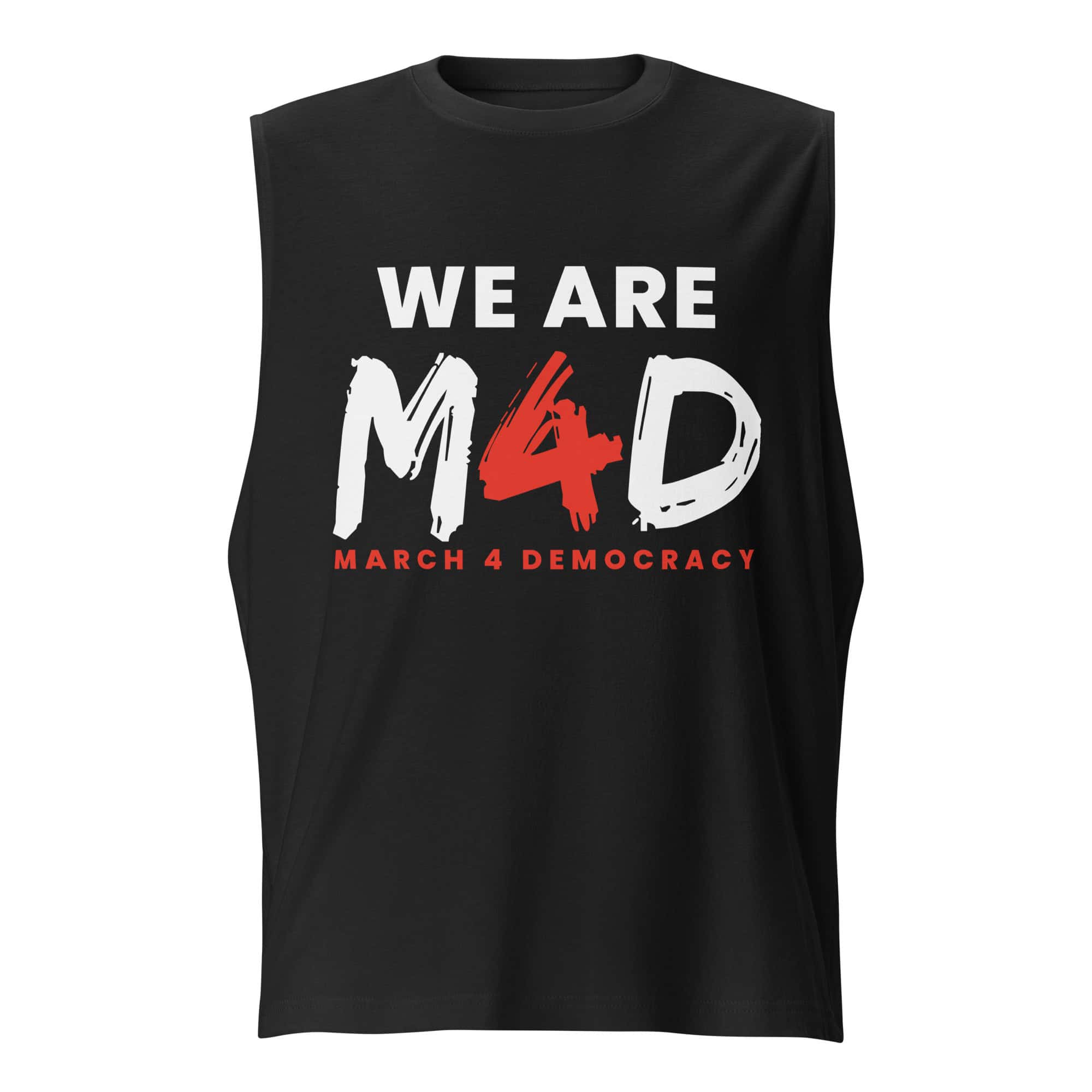 Support for March 4 Democracy and civic activism T-shirt promoting democracy.