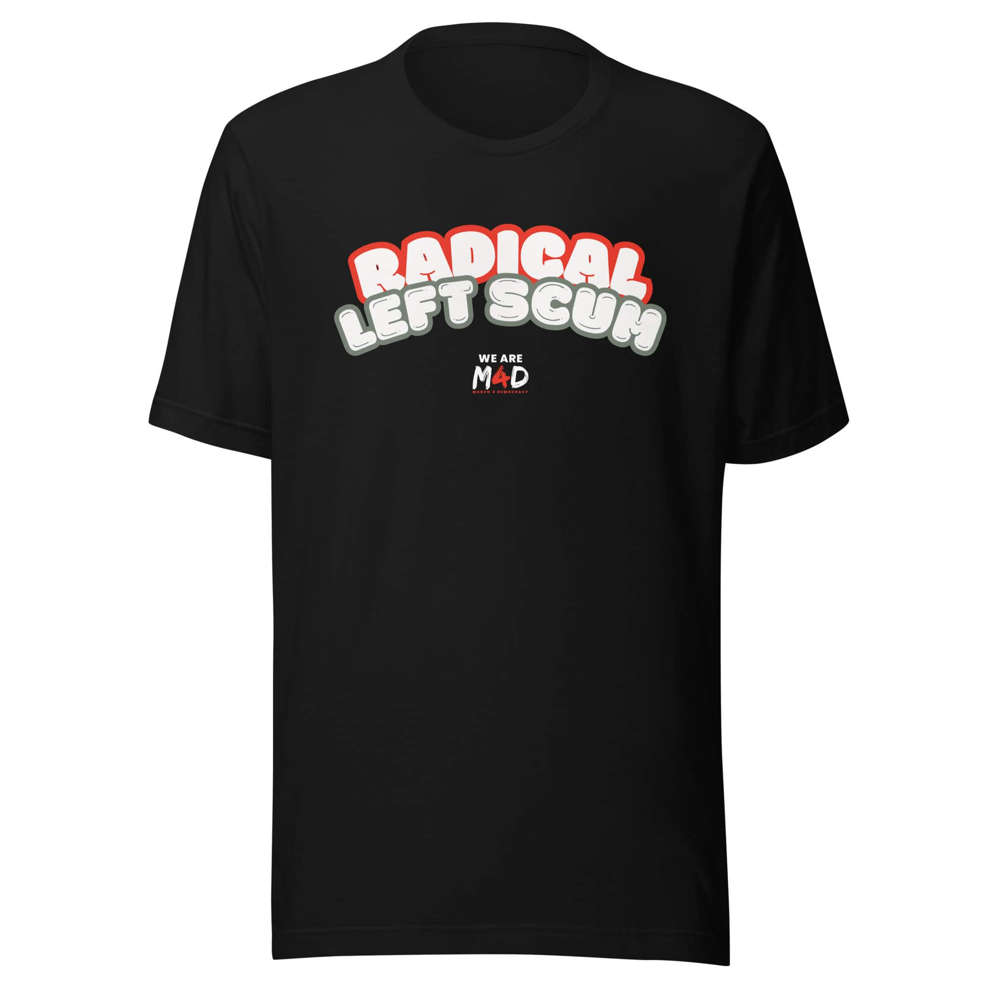Radical Left Surfer T-Shirt for March 4 Democracy protest movement.