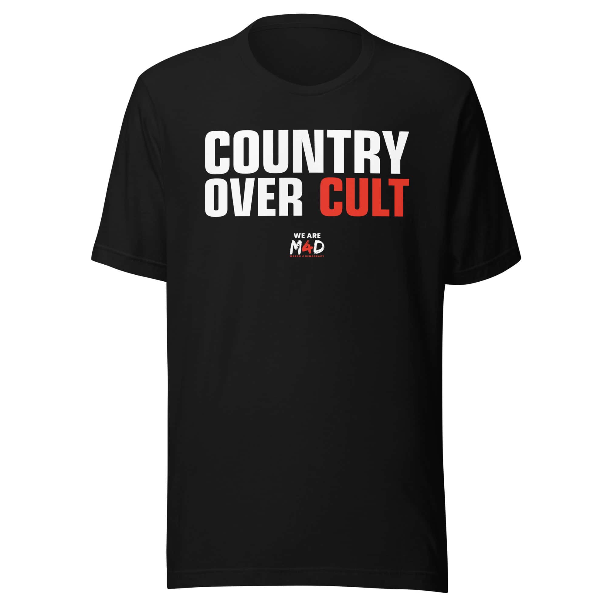Oppose cults and promote democracy with this March 4 Democracy T-shirt design.