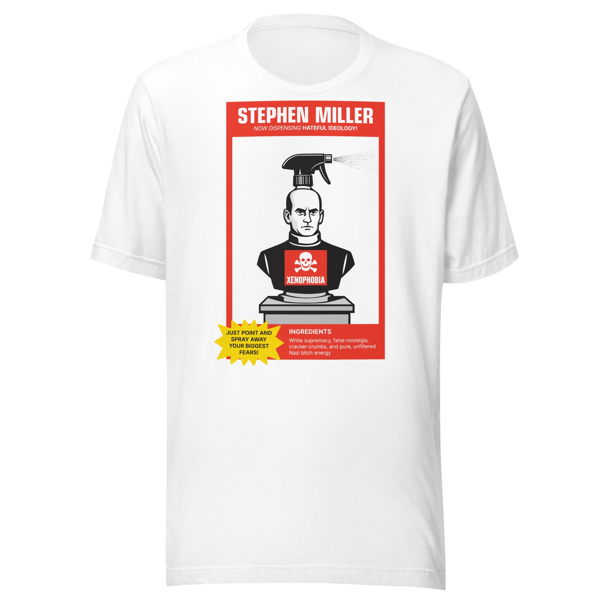 Pro-democracy march T-shirt emphasizing voter rights and activism movement.